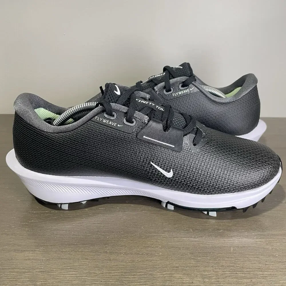Nike Mens 7.5 Golf Shoes NEW Air Zoom Infinity Tour 2 Black Spikes FD0217-002